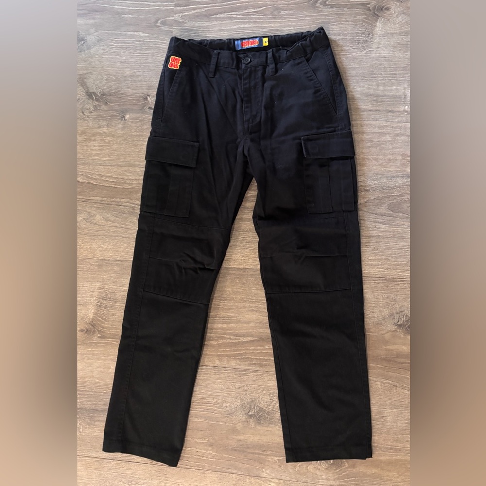 Empyre Loose Fit Black Cargo Skate Pants